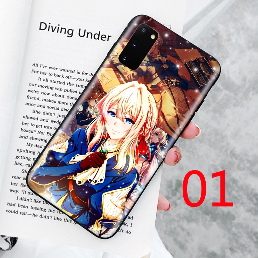 Ốp điện thoại mềm in hình hoạt hình Violet Evergarden cho Samsung Galaxy S10 Lite S20 Ultra A50 A50S Plus A70 A70S