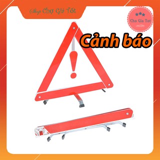 Biển tam giác cảnh báo nguy hiểm cho ô tô có hộp đựng