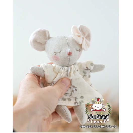 COMBO Gói Nguyên Liệu tự bạn làm Búp bê Thú Bông RAG DOLL vintage - Kit DIY handmade bạn tập may - Bách hóa Na Na