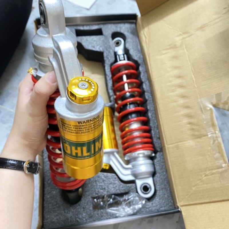 Phuộc nhún sau ohlins bình dầu cho các xe Dream Wave Axelo Elegant Cub 330mm ...