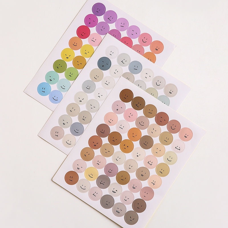 Set 48 sticker mặt cười nhiều màu