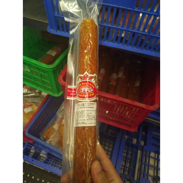 Chorizo xúc xích khô - salami - giao hàng tại hà nội - nowship - grab express