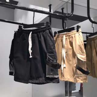 [Ảnh thật] Quần short Kaki Nút Cài Unisex