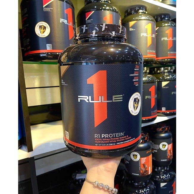 Sữa Dinh Dưỡng Tăng Cơ RULE1 Protein 5Lbs  Chính Hãng CÓ TEM CÔNG TY 100% AUTHENTIC