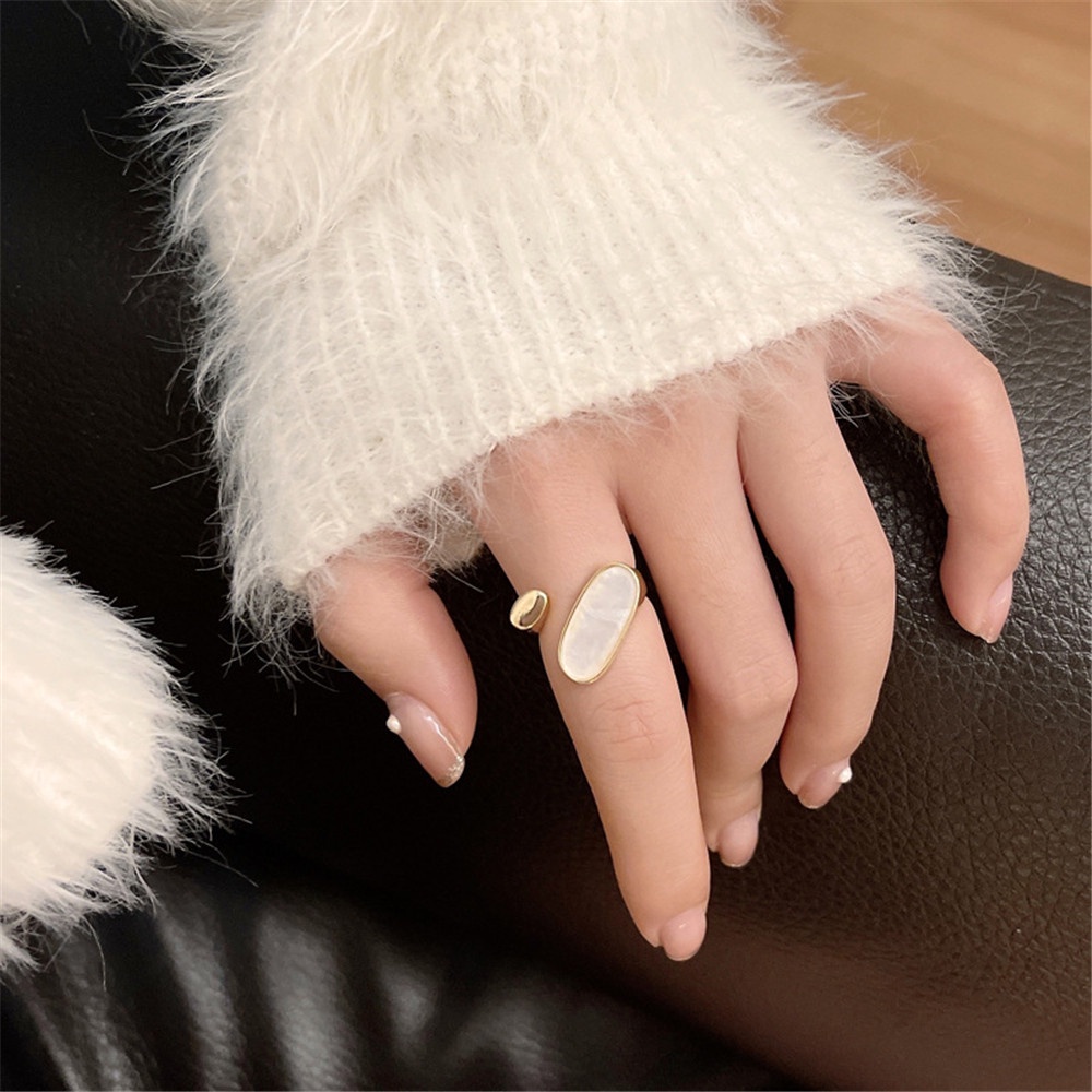 1 Nhẫn Đeo Ngón Tay Thiết Kế Hình Học Đơn Giản Phong Cách Nhật Hàn Thời Trang Cho Nữ