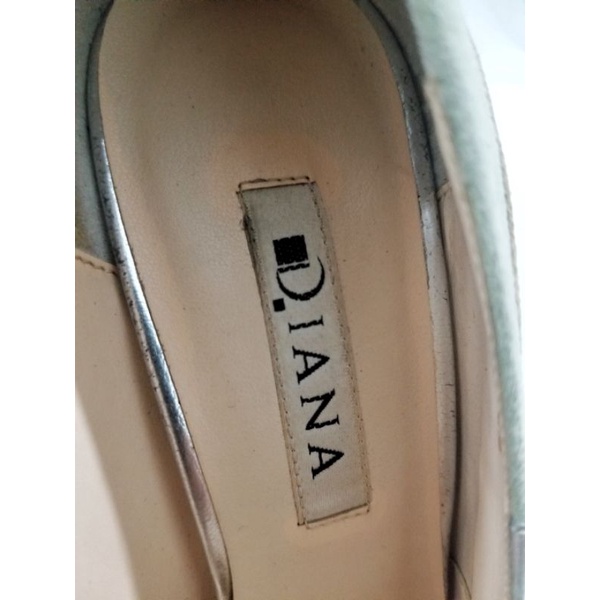 Giày cao gót DIANA chính hãng da lộn phối màu độc đáo 8cm size 37