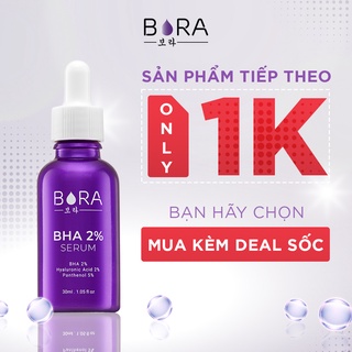 Tinh chất ngăn ngừa mụn dưỡng ẩm cho da Bora BHA 2% Serum lọ 30ml