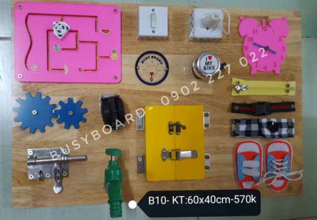 B10- Busy Board- Bảng bận rộn cho bé