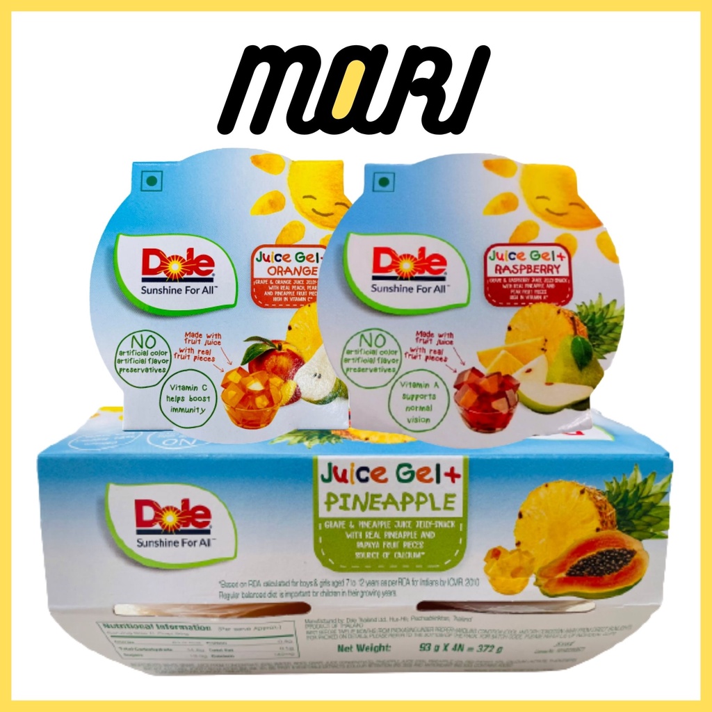 Thạch trái cây từ nước ép Dole 93g