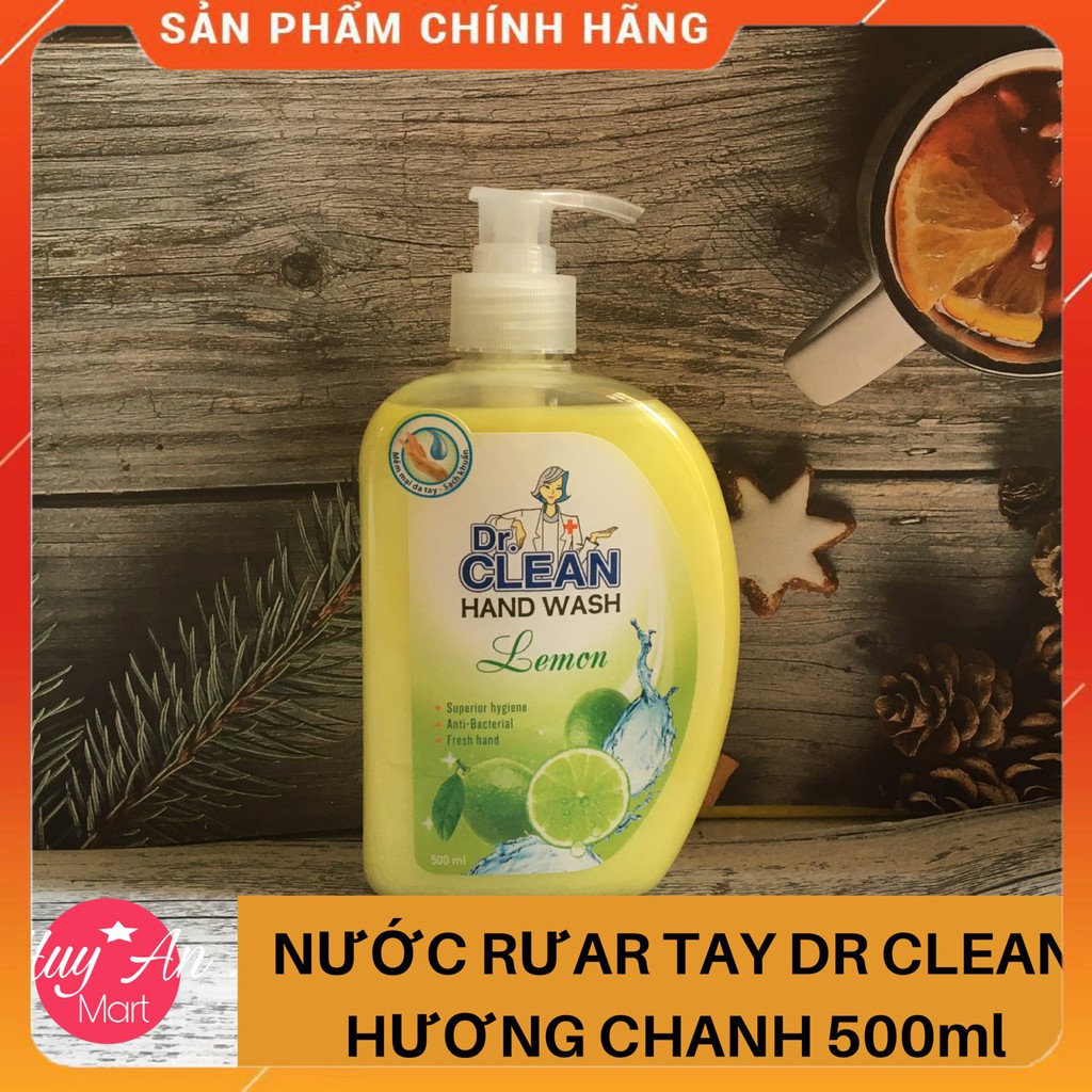 Nước rửa tay Dr Clean hương hoa quả 500ml hàng việt nam