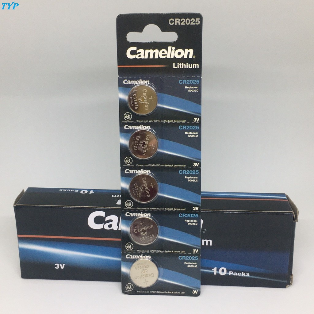 Vỉ 5 Viên Pin CR2032 / CR 2016 / CR 2025 /  CR 1220 / CR 1632 / CR 1620 CAMELION 3V
