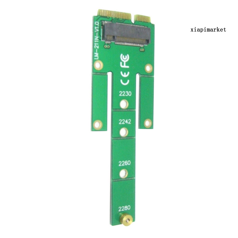 LOP_Mini mSATA PCI-E SATA 3.0 SSD to NGFF M.2 B + M Key Male Converter Adapter Card