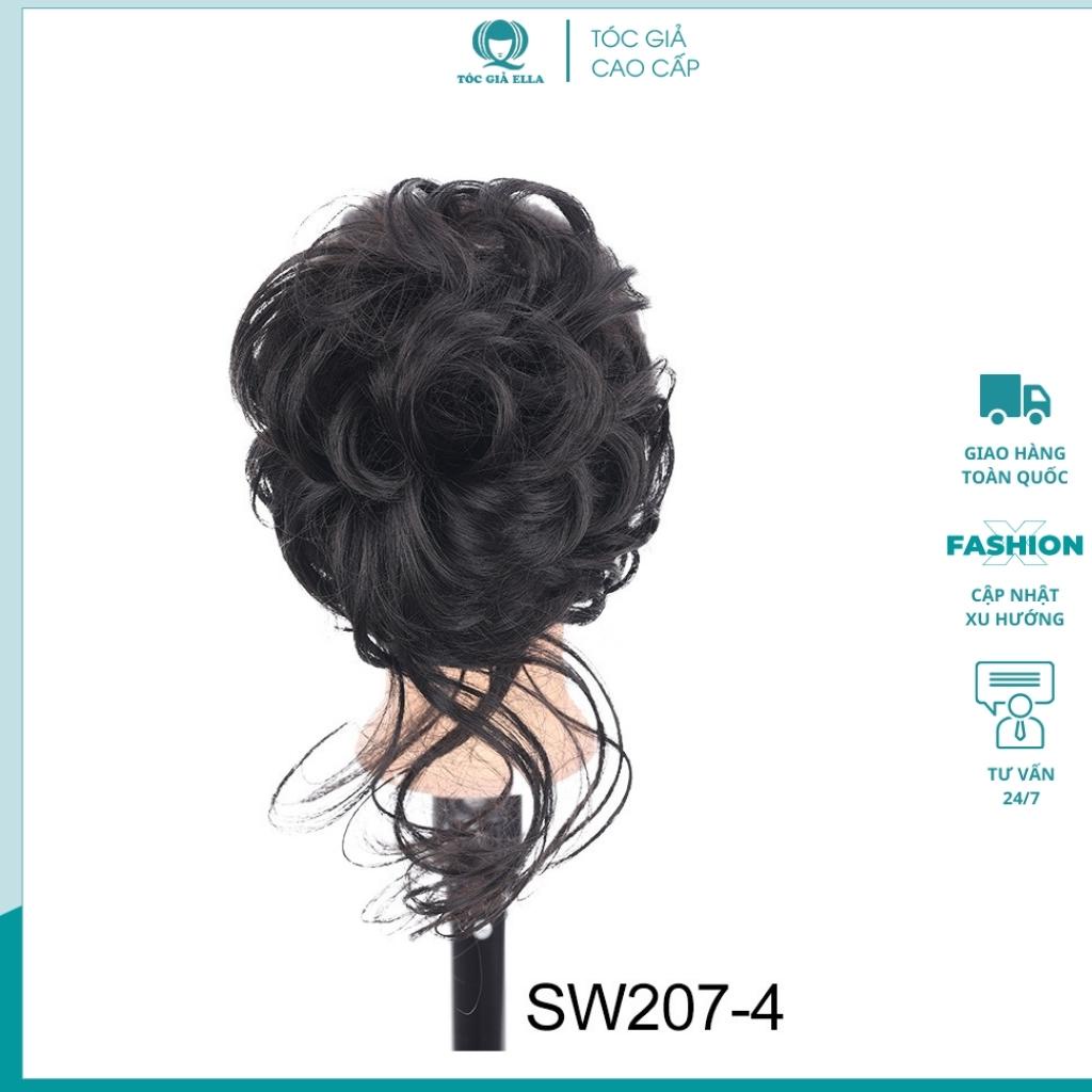 Tóc giả búi kẹp xoăn lơi DW207