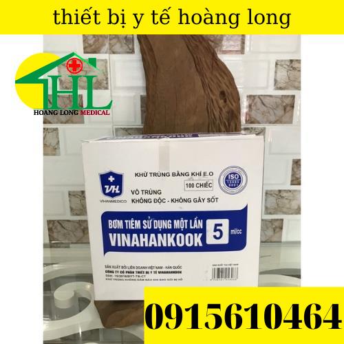 [Bán lẻ 10 chiếc] Bơm tiêm 1 lần Vinahankook 5ml