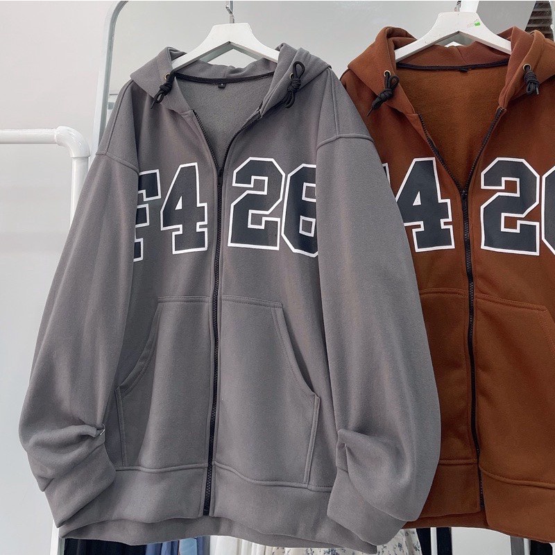 Áo khoác hoodie nam F426,áo khoác nỉ form rộng chất cotton mịn đẹp ZADOLA
