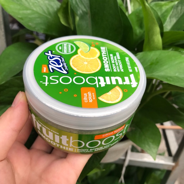 🍃🍃 TẨY TẾ BÀO CHẾT ZEST FRUITBOOST SMOOTHIE BODY SCRUB loại Citrus Splash -