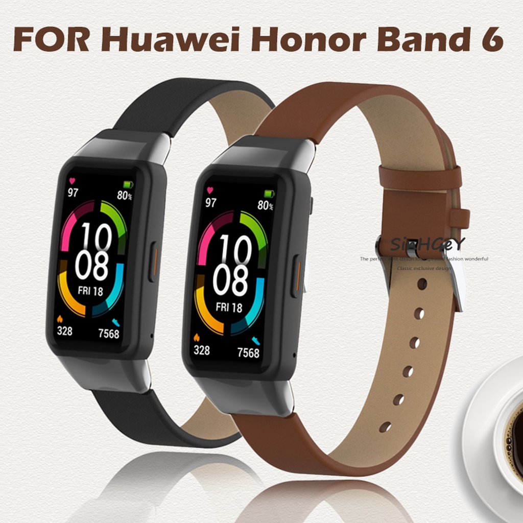 Dây Đeo Thay Thế Chất Liệu Da PU Cho Huawei Band 7 / 6 Honor Band 6