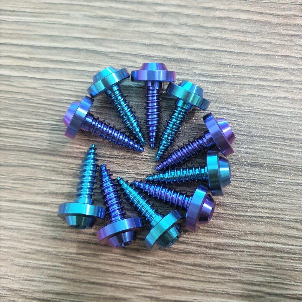 Ốc GR5 TITAN ya xoắn đầu dù gắn dàn áo ya