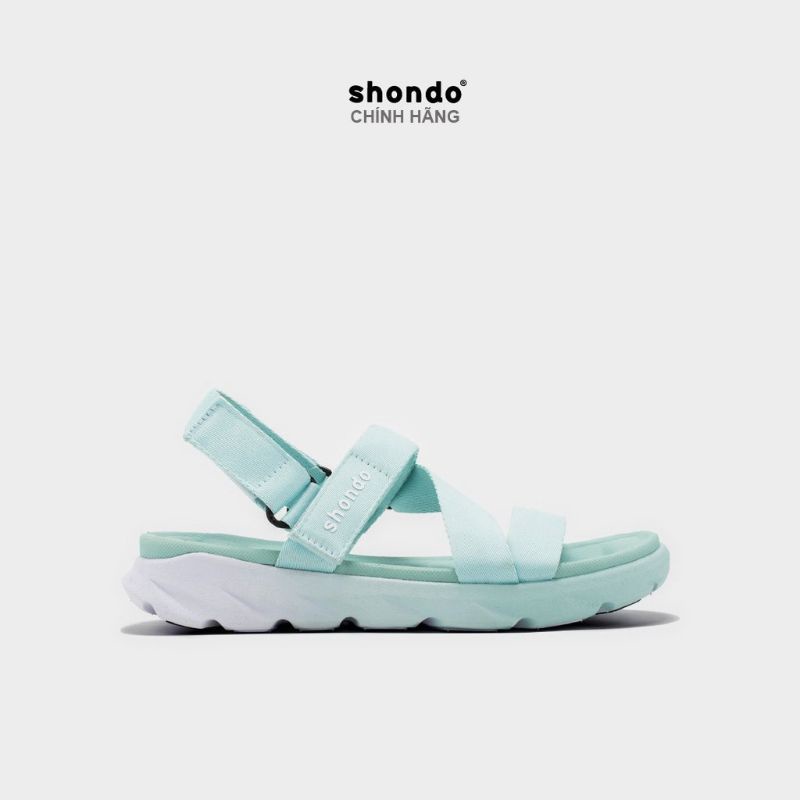 Sandals Shondo F6 sport ombre đế 2 màu xanh mint trắng F6S0442