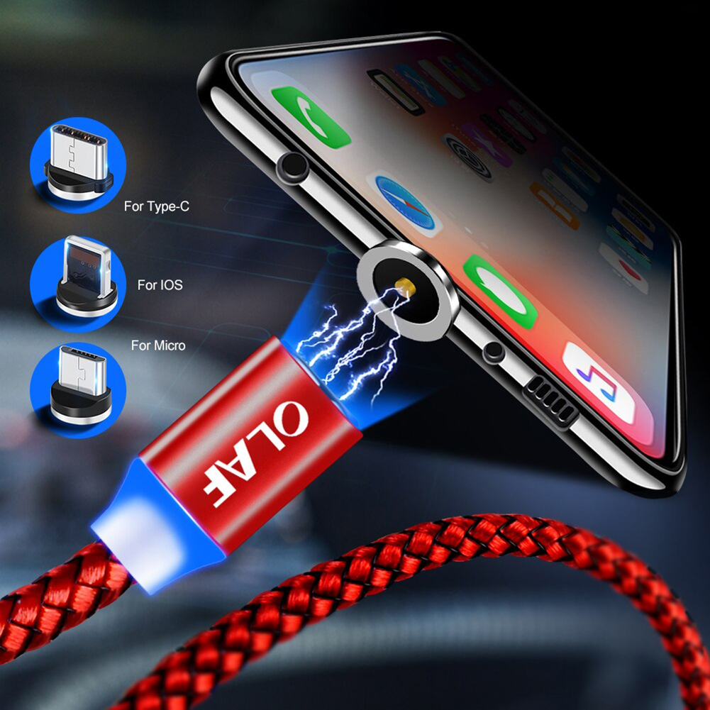 Dây Cáp Sạc Nam Châm Usb Loại C Cho Điện Thoại Iphone Android