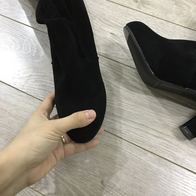 Bot cao cổ da lộn rút dây sau | BigBuy360 - bigbuy360.vn