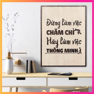 [DECOR] Tranh treo tường, tranh gỗ, tranh tạo động lực văn phòng