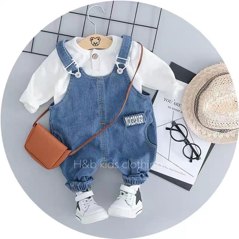 Xả Yếm bò kèm áo zip hàn cho bé