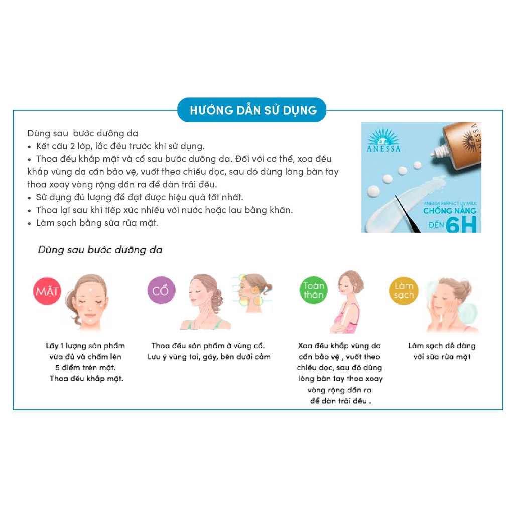 Kem Chống Nắng Anessa Kềm Dầu Kcn Suncream Skincare Milk Nhật Bản Cho Da Dầu Mụn Dưỡng Ẩm Hyaluronic Acid Collagen Dezy