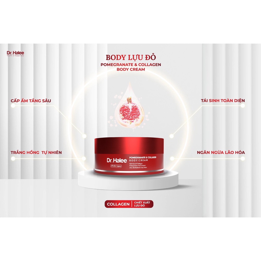 Kem Body Dr.Halee Trắng Da Dưỡng Ẩm - 140g