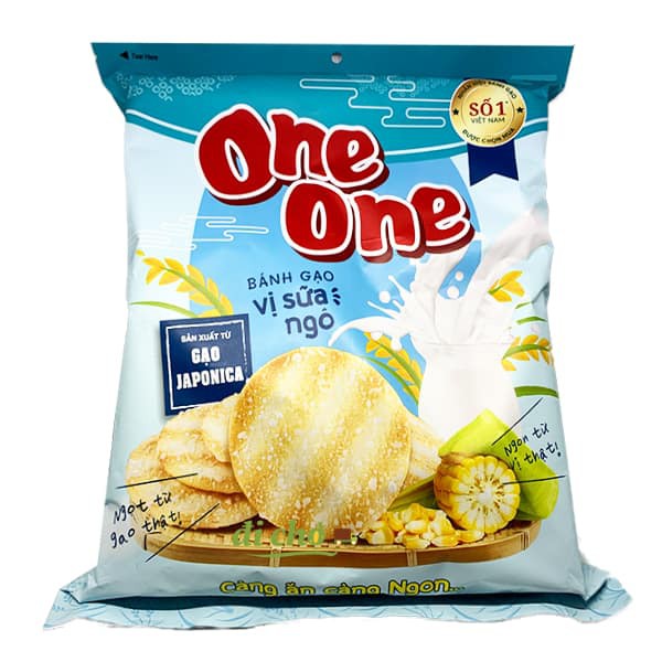 Bánh gạo One One vị sữa ngô gói 149g