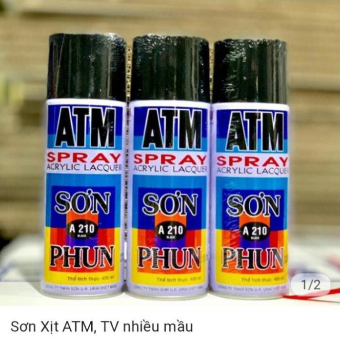Sơn xịt ATM ĐỦ MÀU, MÀU NÀO CHƯA CÓ INBOX CHO SHOP NHÉ bán lẻ giá sỉ luôn!