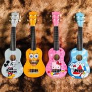 Ukulele đàn guitar mini đa sắc màu tặng hướng dẫn tự học