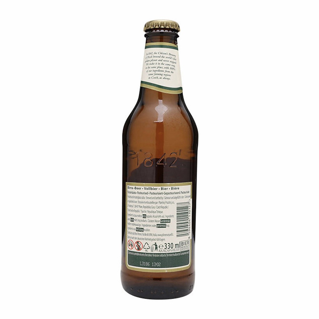 Bia Pilsner Urquell - bia nhập khẩu Tiệp - lốc 6 chai bia 330ml/chai