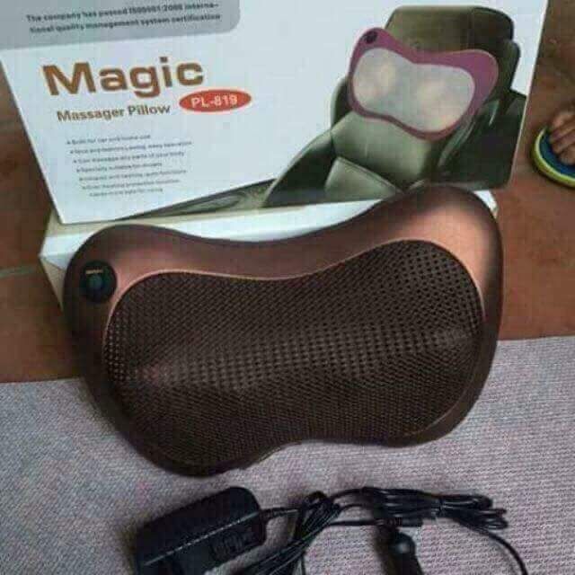 Gối massage Magic 6 bi và 8 bi. Gối có các chế độ có hồng ngoại và không hồng ngoại.
Dùng được cho nhiều vị trí trên cơ