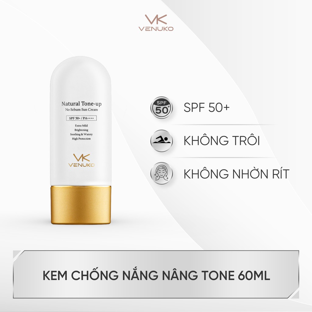 Kem chống nắng nâng tone da Venuko Natural Tone - up