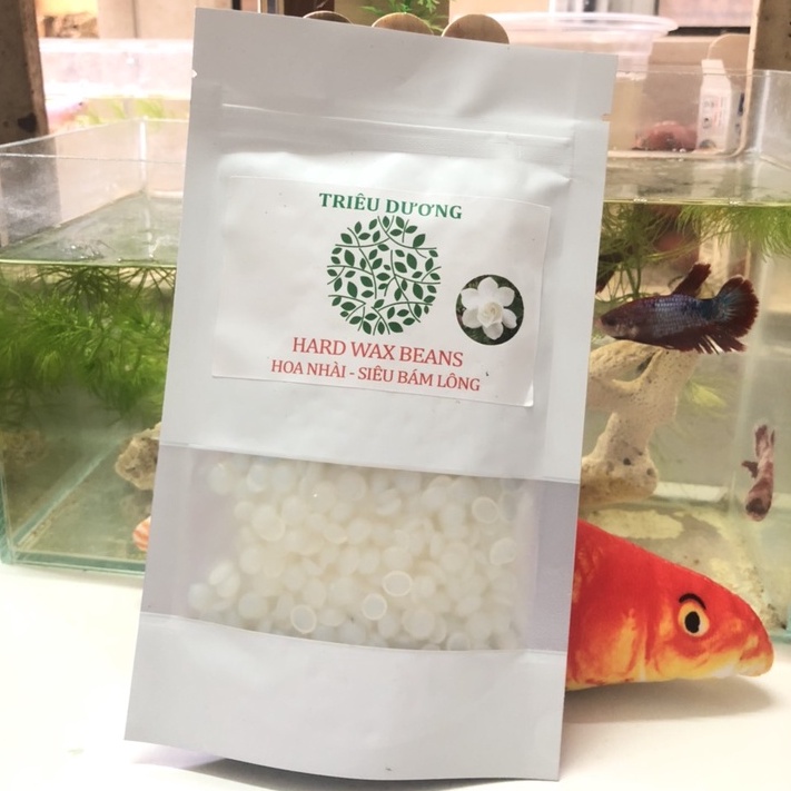 Sáp wax cao cấp HƯƠNG HOA NHÀI TD bịch túi zip bạc 100gr, bám lông đi lông hiệu quả. Tặng que lấy sáp