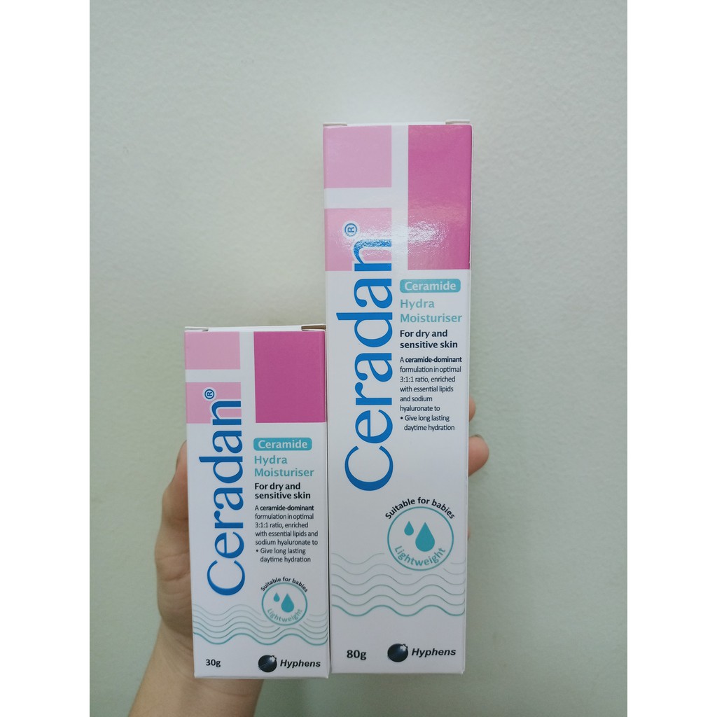 Kem Dưỡng Ẩm Cho Da Khô, Khô Da Cơ Địa Eczema Vảy Nến Ceradan Hydra (30g,80g)