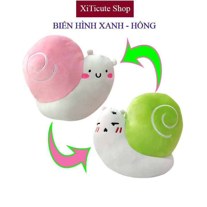 Ốc sên cảm xúc XiTicute - gấu bông gối ôm thú nhồi bông dùng làm quà tặng, đồ chơi hoặc vật trang trí