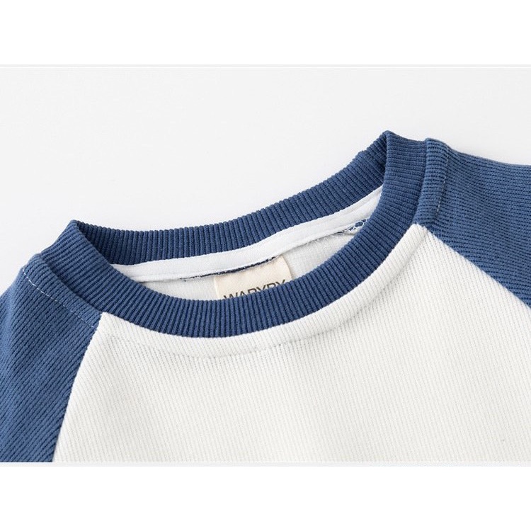 Bộ thu đông cho bé WAPYPY bộ nỉ dài tay hàng xuất Âu Mỹ