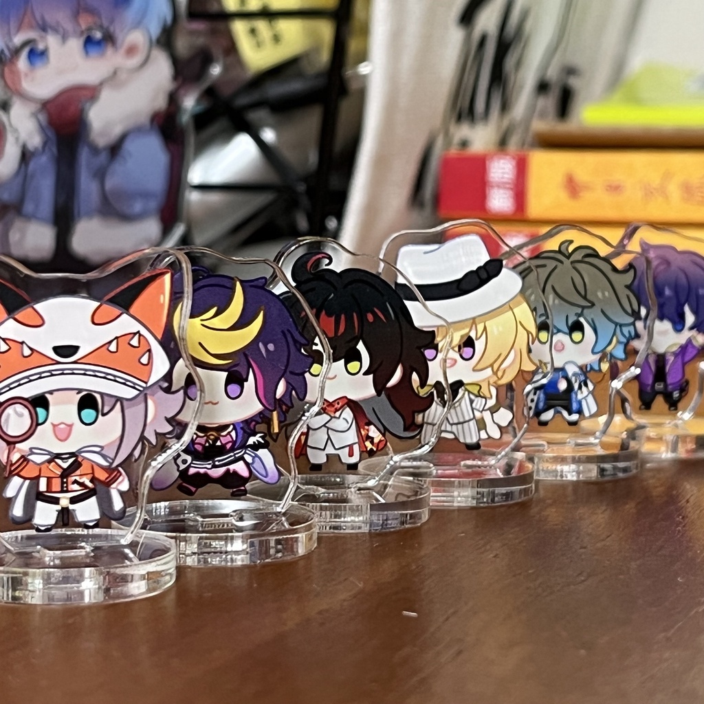 Luxiem Fan Đứng vox Hạt Thương Hiệu Câu Lạc Bộ Cầu Vồng Phiên Bản Q Mặt Dây Chuyền Animeike Merchandise Luca shoto