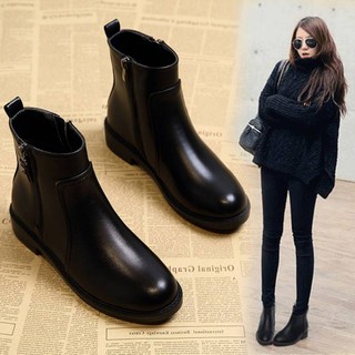 Giày bốt ngắn gót dày Plus Size Giày bốt ngắn Giày bốt ngắn Giày bốt Martin Giày bốt ngắn Hàn Quốc Giày nữ phong cách Anh Giày bốt ngắn gót thấp Giày bốt ngắn nữ Giày bốt Martin Giày bốt mũi tròn gót thấp Giày bốt nữ Giày bốt ngắn Plus Size Phụ nữ