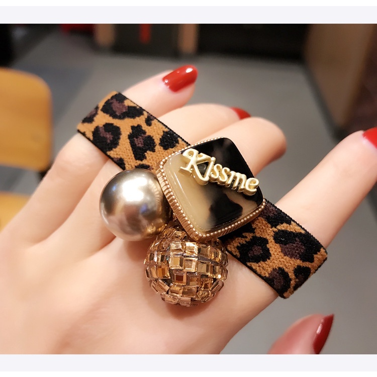 Dây cột tóc, buộc tóc SD311 họa tiết da beo xinh đẹp phong cách Hàn Quốc làm phụ kiện tóc thời trang cho nữ