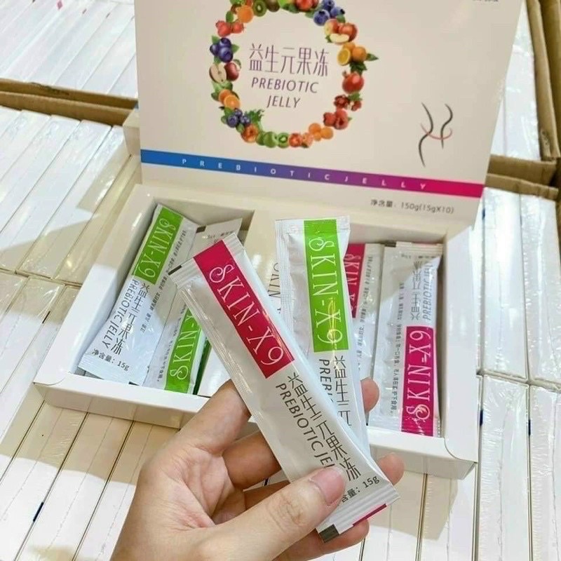 THẠCH GIẢM CÂN SKIN X9 👉🏻 BÍ QUYẾT SỞ HỮU CHIẾC EO THON THẢ, KHÔNG MỠ THỪA VỚI 1 GÓI THẠCH PREBIOTIC JELLY MỖI NGÀY