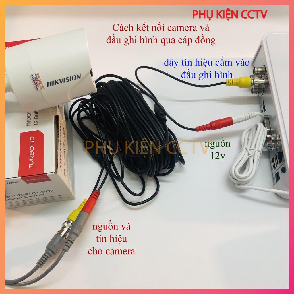 Cáp đồng trục liền nguồn đúc sẵn 2 đầu dài 20m dùng cho Camera | BigBuy360 - bigbuy360.vn