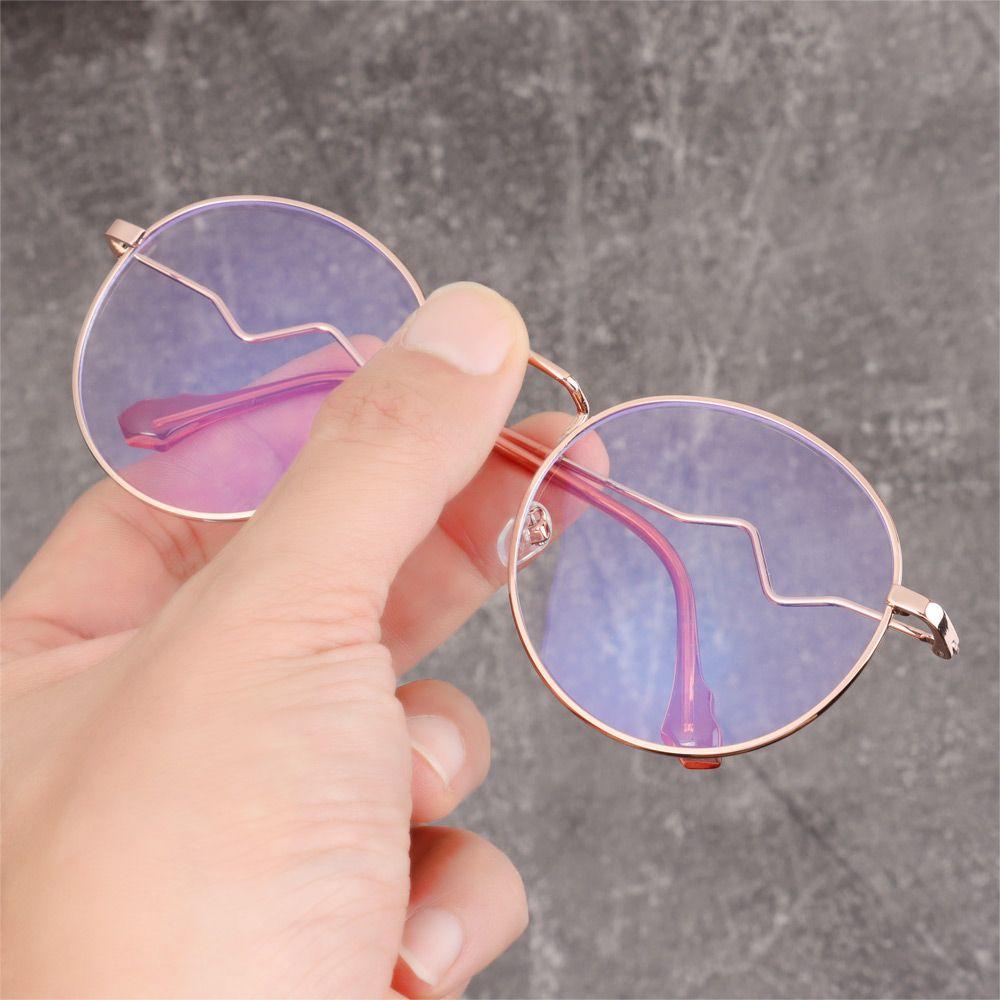 Kính Chống Bức Xạ Mặt Tròn Cổ Điển Thời Trang Unisex