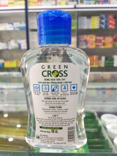 Green cross dung dịch rửa tay 100ml | BigBuy360 - bigbuy360.vn