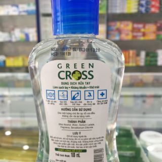 Green cross dung dịch rửa tay 100ml