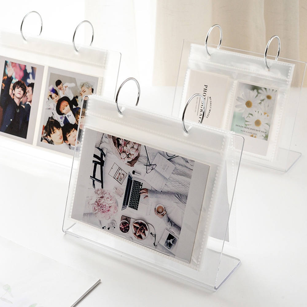 Album Ảnh Để Bàn Bằng Acrylic Trong Suốt 3-6inch 2R 3R 4R Cho Fujifilm EVO LINK