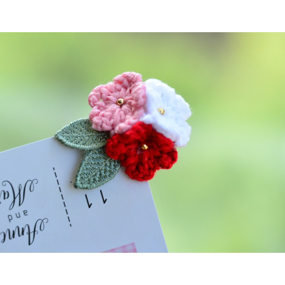 Diy Kẹp Tóc Hình Hoa Kiểu Hàn Quốc Xinh Xắn Cho Nữ/ diy tự móc hoa làm handmade/ kit làm cài áo hoa tú cầu/ nana shop