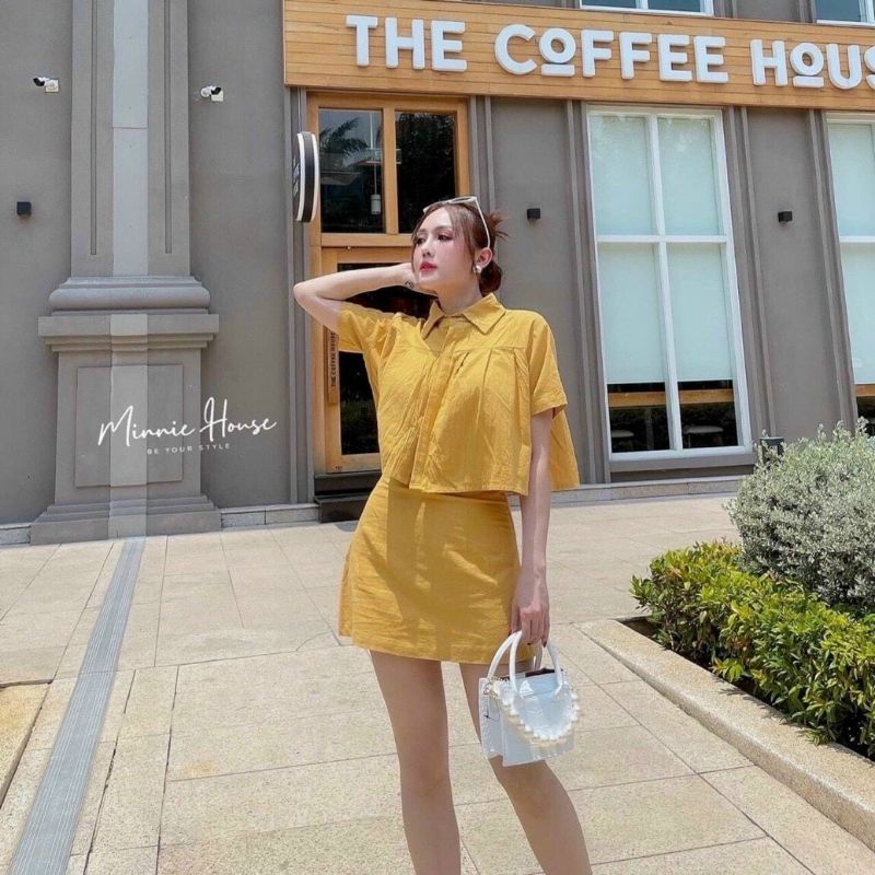 SET Áo &quot;Bigsize&quot; Xếp Ly Chất Cotton Mỹ